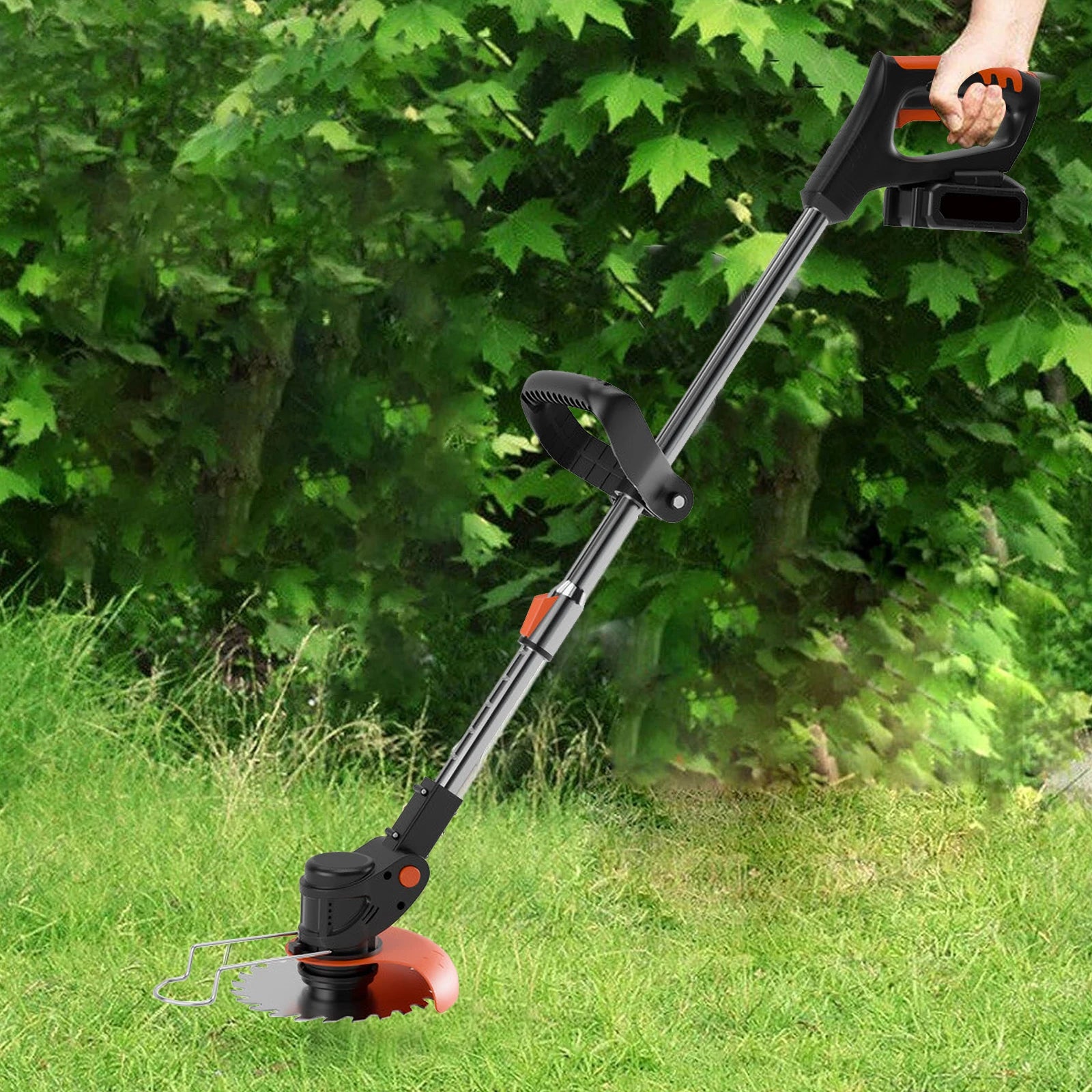 Coupe-bordures électrique sans fil 850 W/650 W avec 2 batteries 21 V