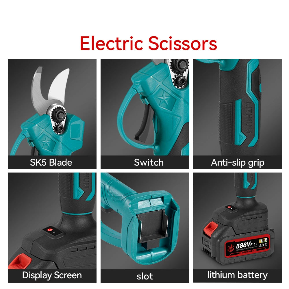 Tronçonneuse électrique à perche télescopique sans balais