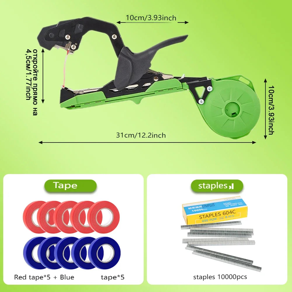Attache-plantes portatif avec ruban de fixation pour vignes de jardin