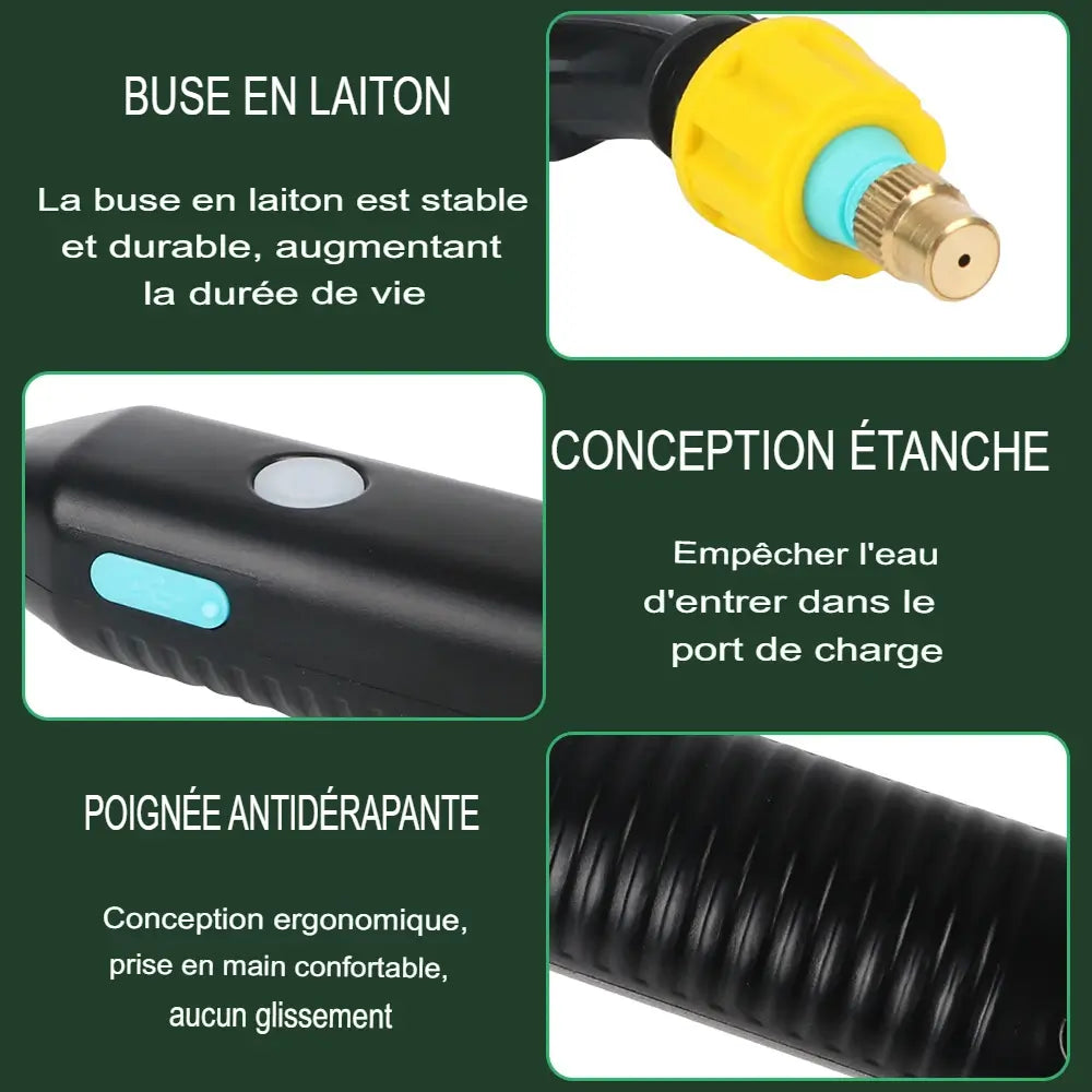 Pulvérisateur de jardin électrique rechargeable par USB