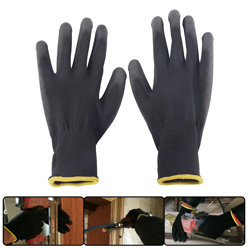 12 paires de gants de sécurité à paume enduite