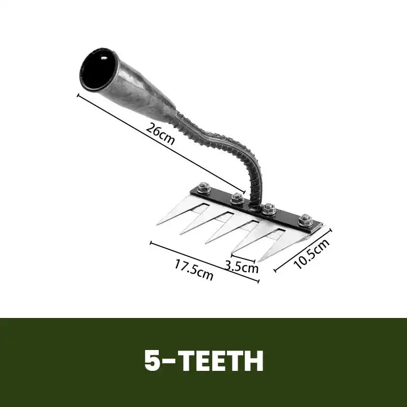 Râteau de désherbage de jardin à dents durables