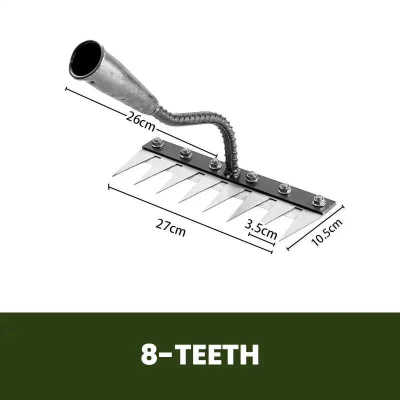 Râteau de désherbage de jardin à dents durables