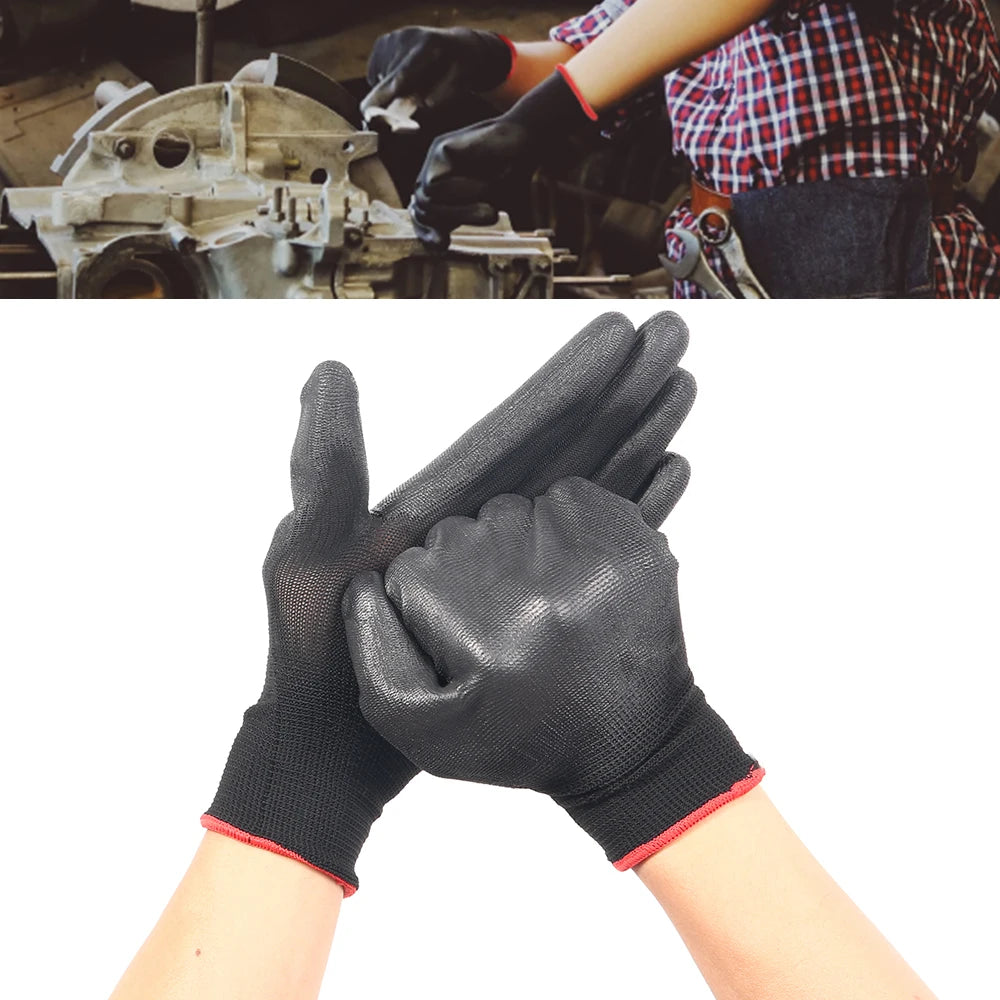 12 paires de gants de sécurité à paume enduite