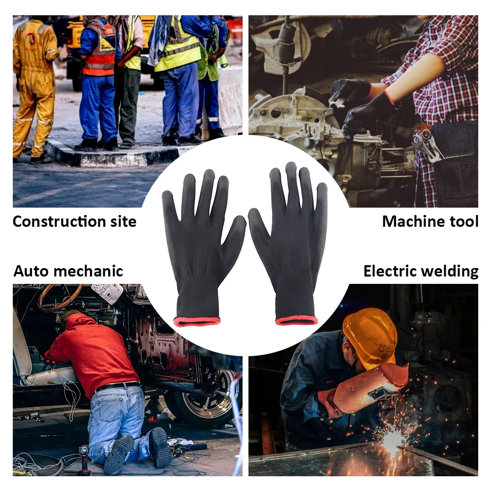 12 paires de gants de sécurité à paume enduite