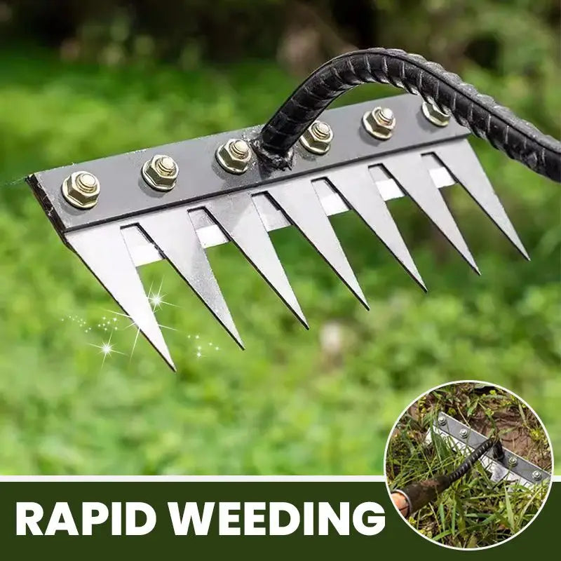Râteau de désherbage de jardin à dents durables