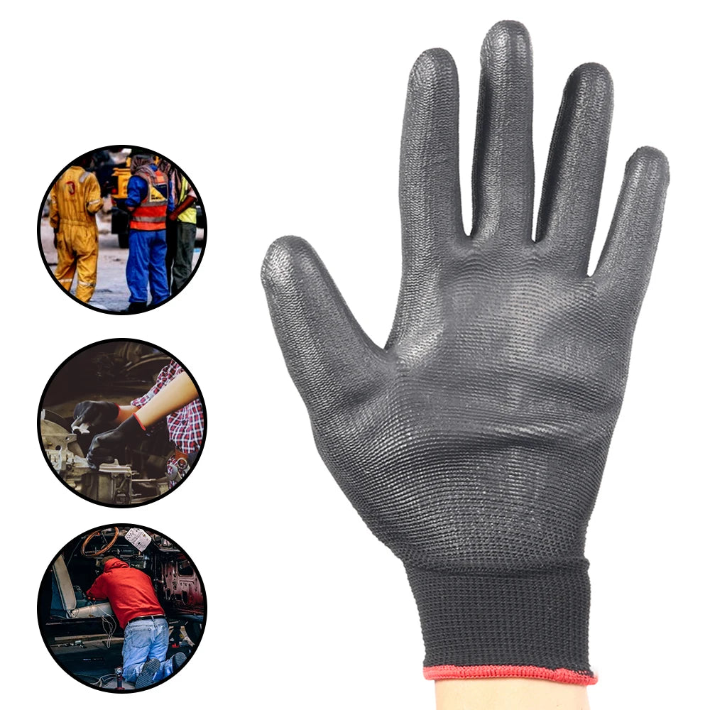 12 paires de gants de sécurité à paume enduite