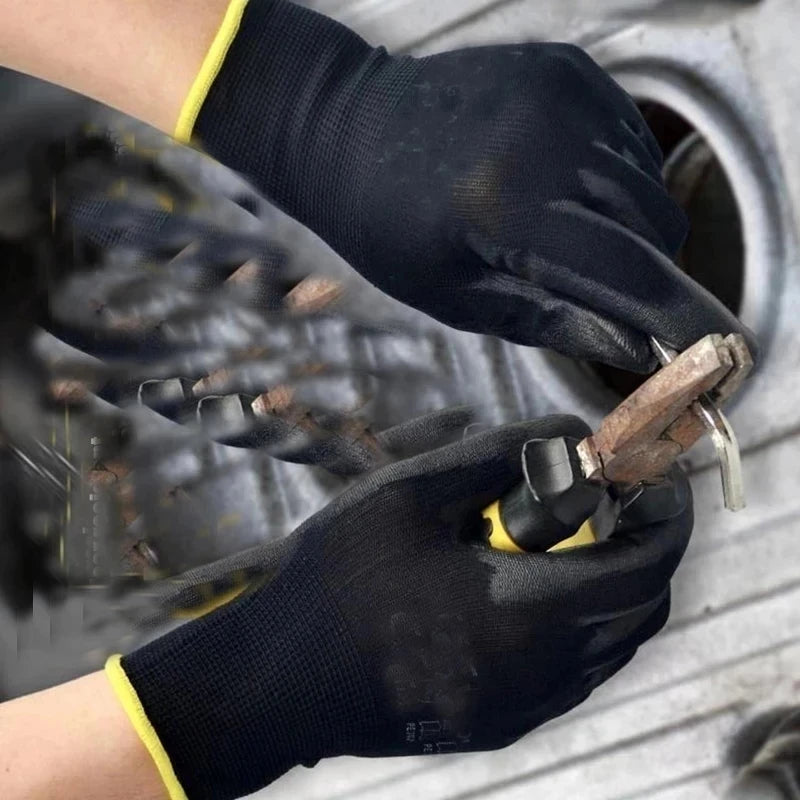 12 paires de gants de sécurité à paume enduite