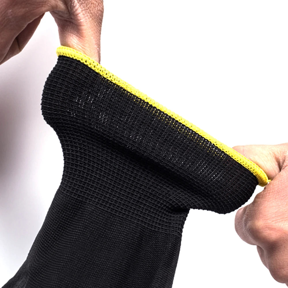 12 paires de gants de sécurité à paume enduite