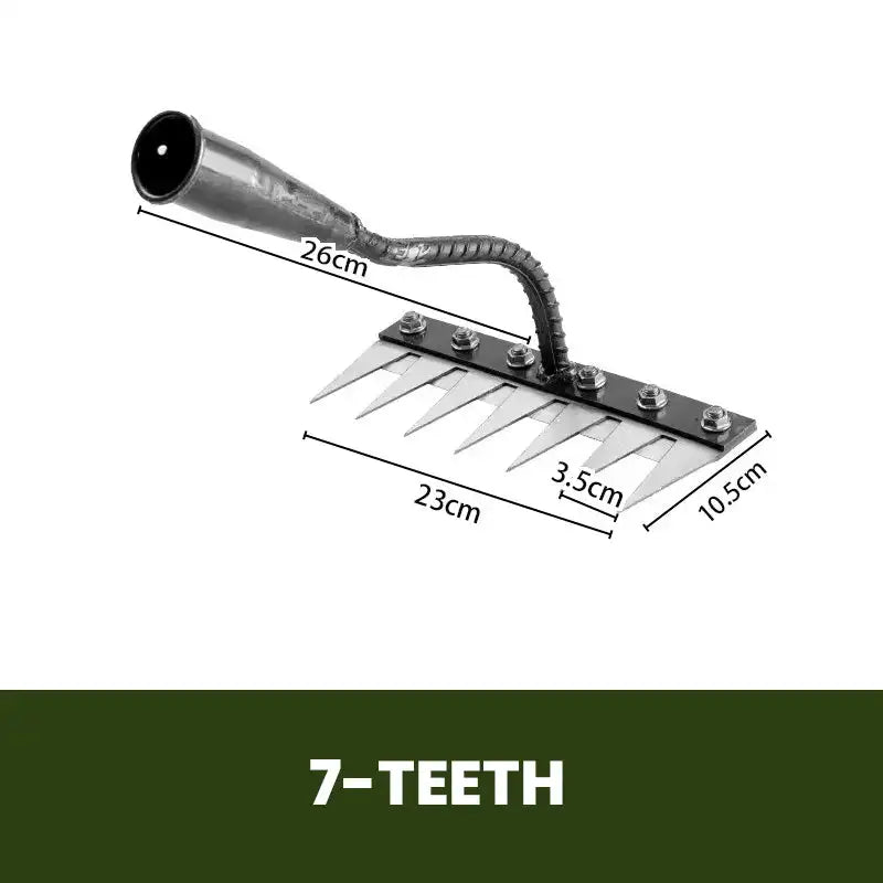 Râteau de désherbage de jardin à dents durables
