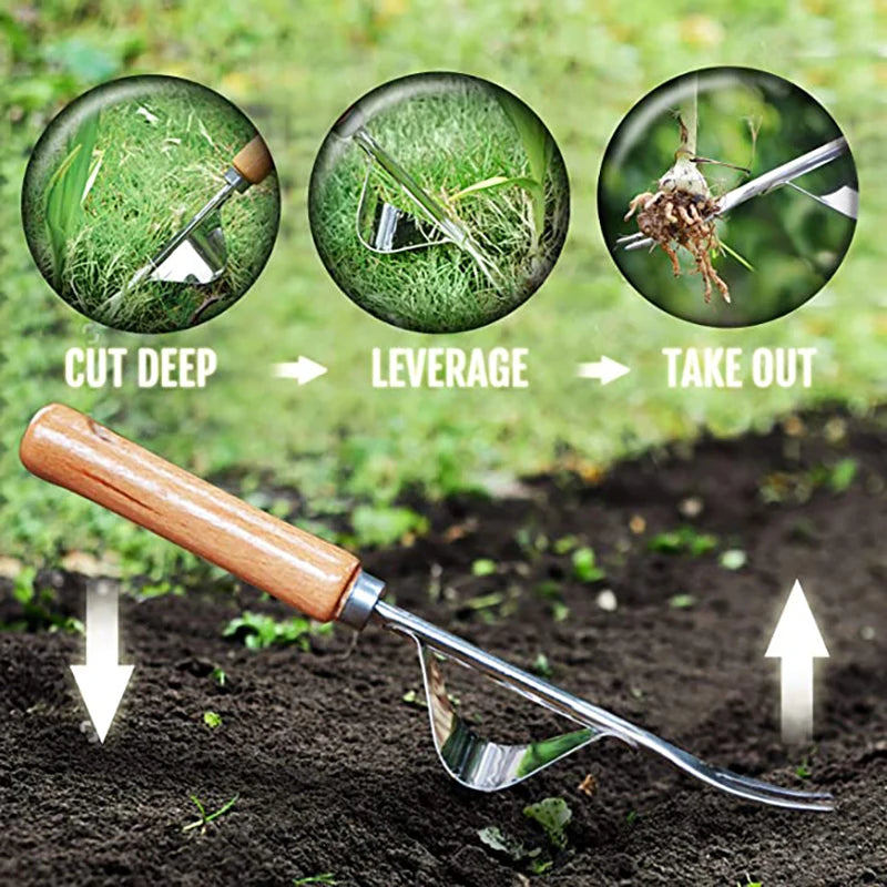 Désherbeur de jardin en acier inoxydable