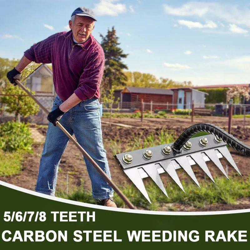 Râteau de désherbage de jardin à dents durables